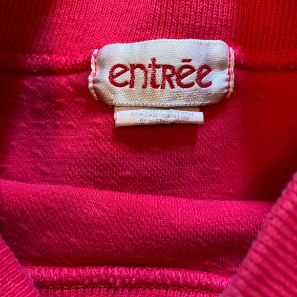 90’s Fushia Ribbed Cotton Sweatshirt - Picture 3 of 3